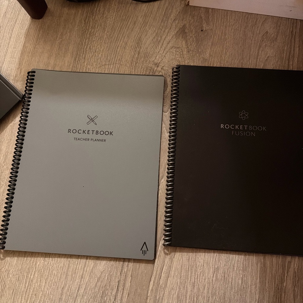 Rocketbook Teacher Planner and Fusion Notebook - Gray and Black